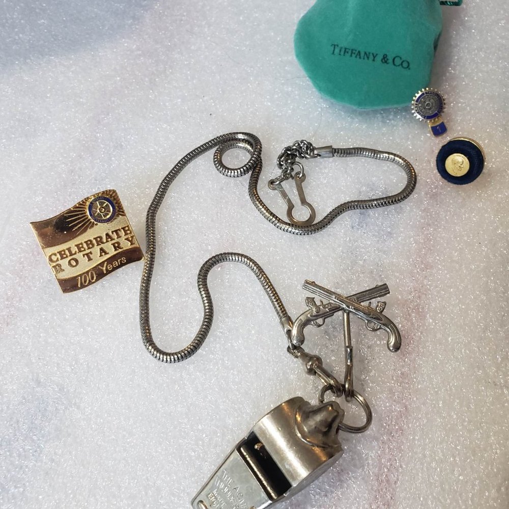 LOT 5x Paul Harris Men Rotary International Lapel Pin English World war whistle